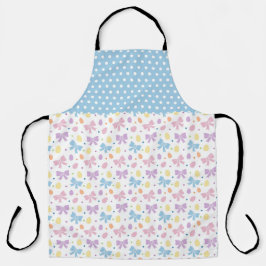 BLUE PURPLE PINK EASTER BOWS & EGGS SCHORT