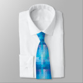 Blue Puzzle Pattern Autism Awareness Stropdas (Gebonden)