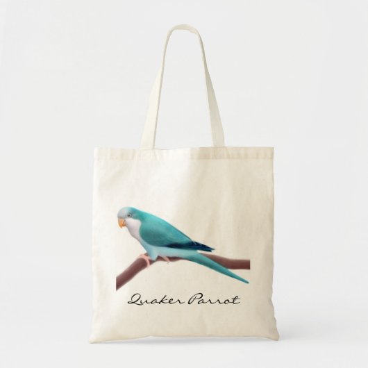 Blue Quaker Parrot Canvas tas (Voorkant)