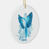 Blue Quaker Parrot Keramisch Ornament (Rechts)