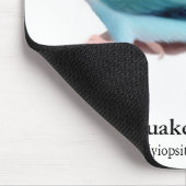 Blue Quaker Parrot Mousepad Muismat (Hoek)