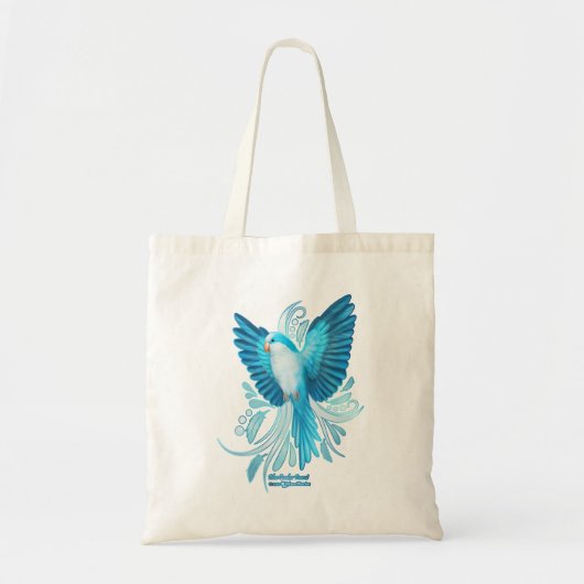 Blue Quaker Parrot Tote Bag (Voorkant)
