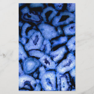 Blue Quartz Agate Geodes Briefpapier