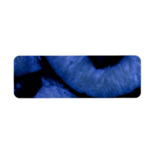 Blue Quartz Agate Geodes Etiket (Voorkant)