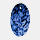 Blue Quartz Agate Geodes Keramisch Ornament (Rechts)