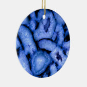Blue Quartz Agate Geodes Keramisch Ornament (Rechts)