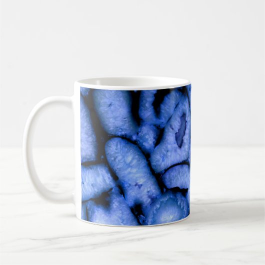 Blue Quartz Agate Geodes Koffiemok (Links)