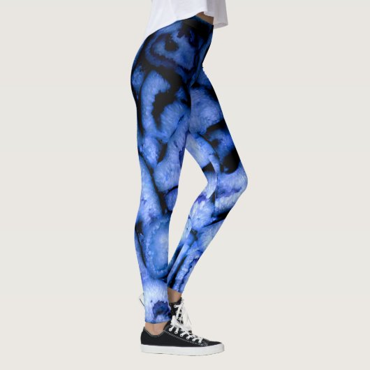 Blue Quartz Agate Geodes Leggings (Rechts)