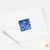 Blue Quartz Agate Geodes Vierkante Sticker (Envelop)