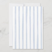 Blue Quirky Touchdown Boy Baby shower Kaart (Achterkant)