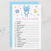 Blue Rabbit Baby word scramble game (Voorkant / Achterkant)