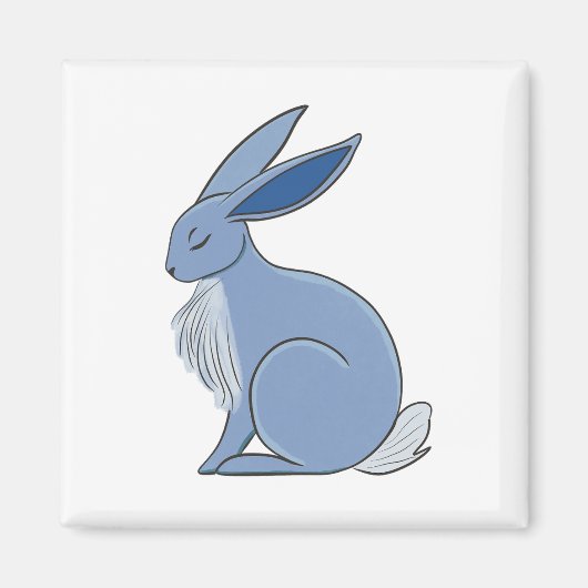 Blue Rabbit Magneet (Voorkant)