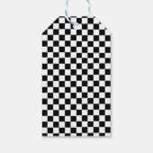 Blue Race Auto Verjaardagsfeest Dank u Cadeau Labe Cadeaulabel (Achterkant)