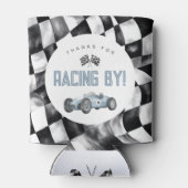 Blue Race Auto Verjaardagsfeestje Koelbox Favor Blikjeskoeler (Achterkant)