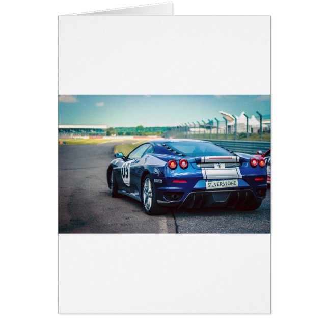 Blue Race Car (Voorkant)