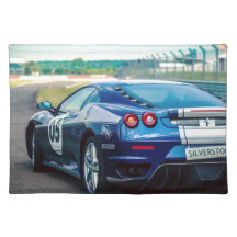 Blue Race Car