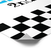 Blue Racecar Boys 2e Affiche de bienvenue d'annive (Coin)