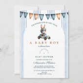 Blue Racer Baby shower Kaart (Voorkant)