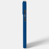 Blue Racing Car Stripes Minimal Initialen Monogram Case-Mate iPhone Case (Achterkant / Links)