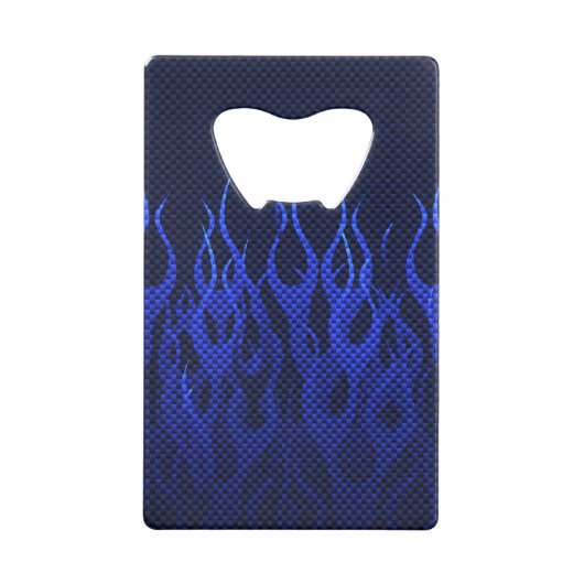 Blue Racing Flames on Carbon Fiber (Dos)