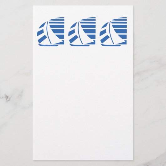 Blue Racing Sail Boats Flyer (Voorkant)