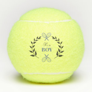 Blue Racket Het is een Tennis Baby Gift Tennisballen