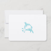 Blue Radiance Hummingbird Kiss Wedding RSVP (Dos)