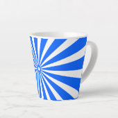 Blue Radiant Burst Mug – Bold Geometric Sunshine Latte Mok (Rechterhoek)