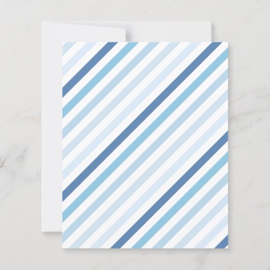 Blue Rainbow Boy Baby shower Budget Uitnodiging (Achterkant)