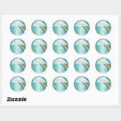 BLUE RAINBOW CLOUDS DANK U KINDEREN STICKER (Vel)