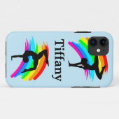 Blue Rainbow Custom Gymnastique Coque iphone (Dos (Horizontal))