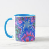 Blue Rainbow Melt Mok (Links)