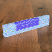 Blue Rainbow Sky, aangepast Naambordje (Zijkant)