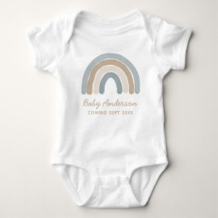 Blue Rainbow Zwangerschap Aankondiging Baby Bodysu Romper