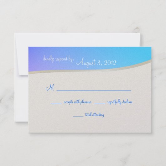 Blue Raspberry Snoep Bat Mitzvah RSVP (Voorkant)