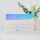 Blue Raspberry Snoep Bat Mitzvah RSVP Kaartje (Staand voorkant)