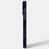 Blue Raster Pattern 01 Black BG Case-Mate iPhone Case (Achterkant / Links)