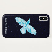 Blue Raven op sterren Case-Mate iPhone Case (Achterkant (horizontaal))