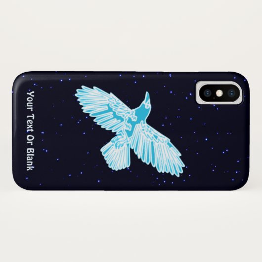 Blue Raven op sterren Case-Mate iPhone Case (Achterkant (horizontaal))