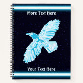 Blue Raven op sterren Notitieboek (Voorkant)