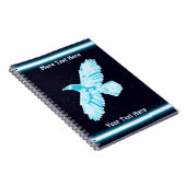 Blue Raven op sterren Notitieboek (Rechterzijde)