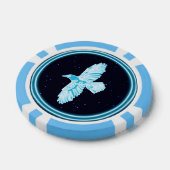 Blue Raven op sterren Poker Chips (Enkel)