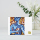 Blue Reader-Briefkaart Briefkaart (Staand voorkant)