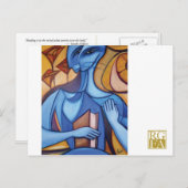 Blue Reader-Briefkaart Briefkaart (Voorkant / Achterkant)