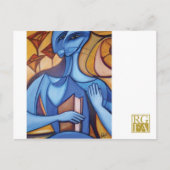 Blue Reader-Briefkaart Briefkaart (Voorkant)