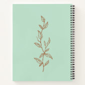 Blue Recipe Spiral Notitieboek (Achterkant)