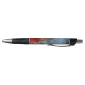 Blue Red Abstract Waves Monogram Pen (Bodem)