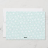 Blue Red Be Joyeux Carte photo de vacances moderne (Dos)