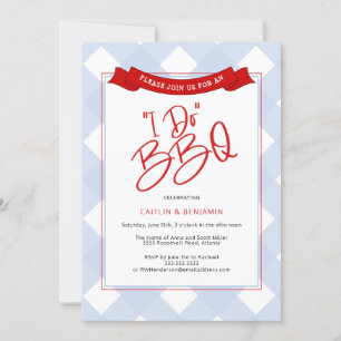 Blue Red Buffalo Pset I Do BBQ Vrijgezellenfeest I Kaart