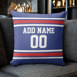 Blue Red Football Jersey Kussen